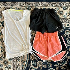 Nike shorts and tank top bundle